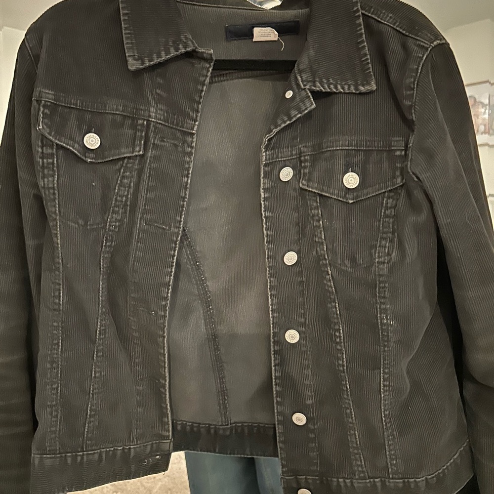 Black Corduroy Jacket Vintage GAP